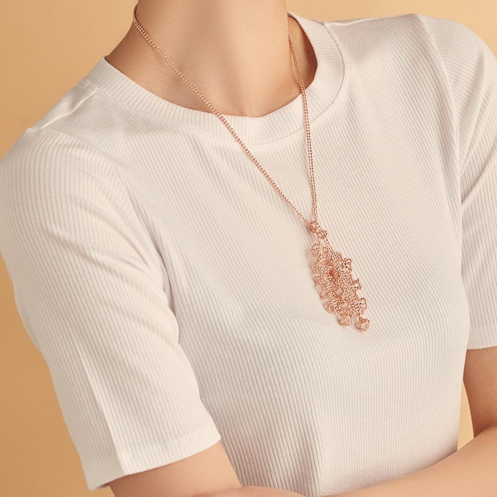 Silver embroidery crafted Scarf Necklaces : K17